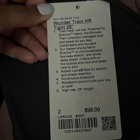 Lululemon Wunder Train HR 28” NEW WITH TAG! - Picture 5 of 5